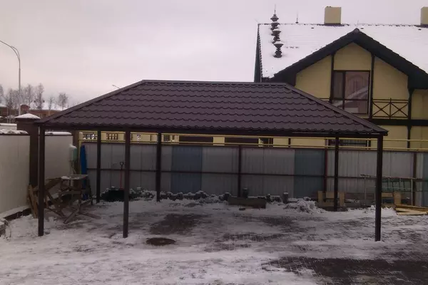 Вальмовые навесы с установкой в Всеволожске