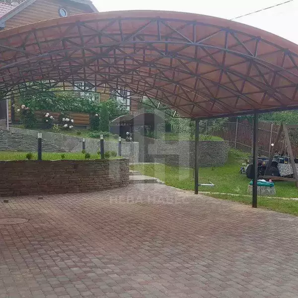 арочный навес из поликарбоната