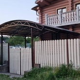 навес арочный примыкающий